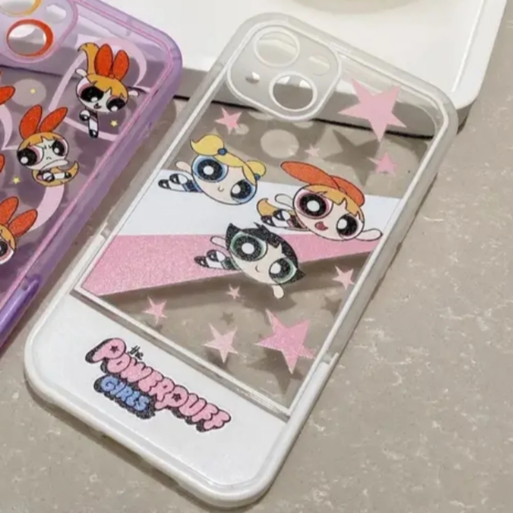 Brand new Apple IPhone 14Pro Max Powerpuff Girls Silicone Phone w Stand